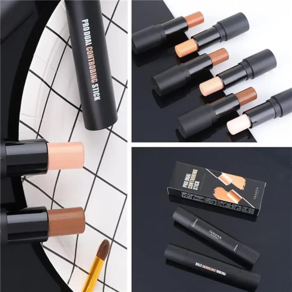 4 Colors Cream Contour Sticks Makeup Kit for Light Medium Skin 1#,3#